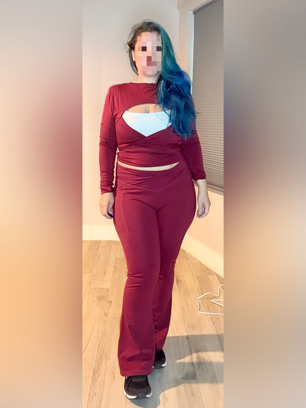 POPFLEX 3 piece set in crimson and white